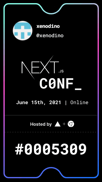 nextjs conf ticket
