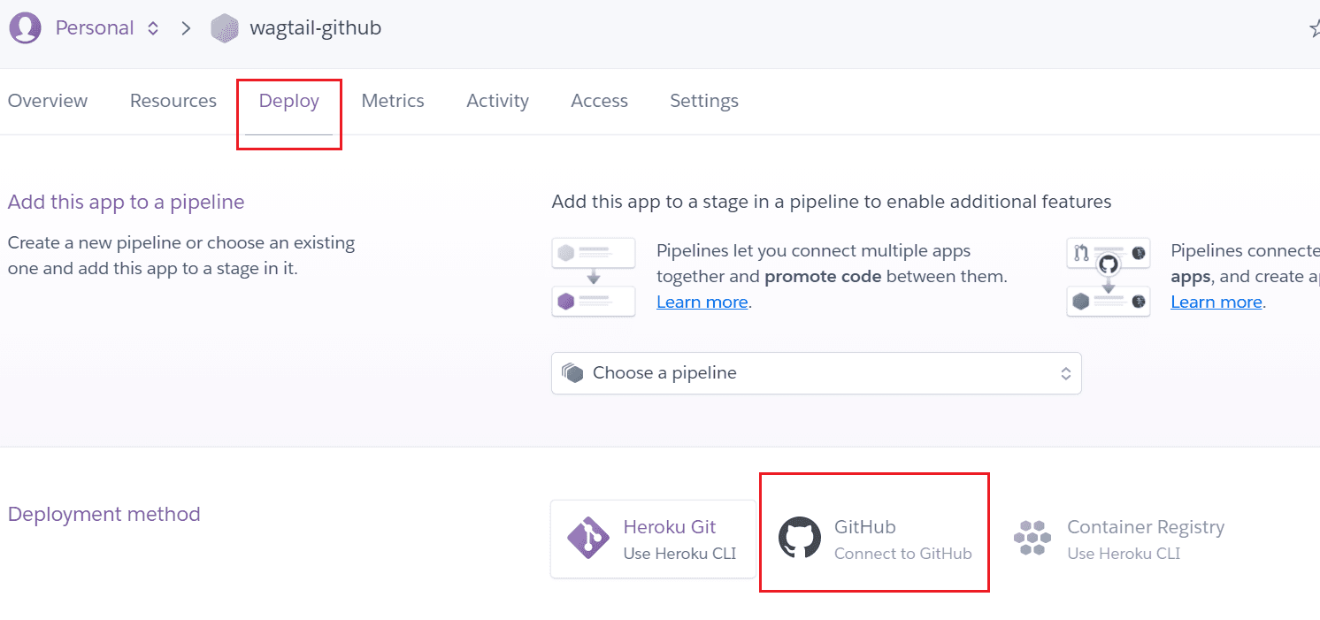 connect github
